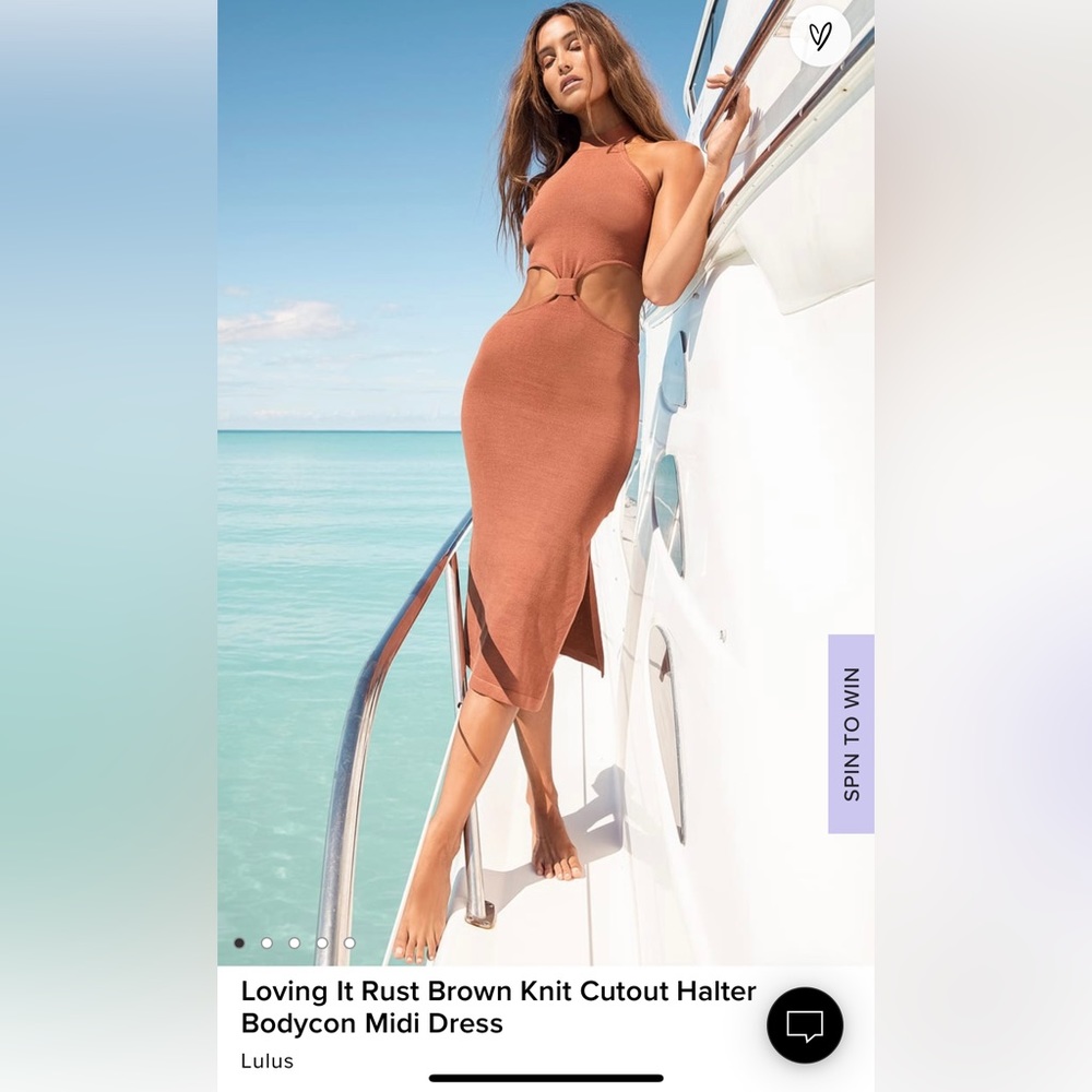 Knit Cutout Halter Bodycon Dress